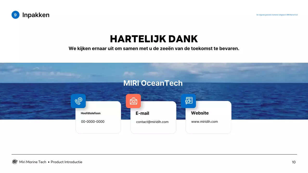 Introductie van Blue Modern Marine Technology-producten