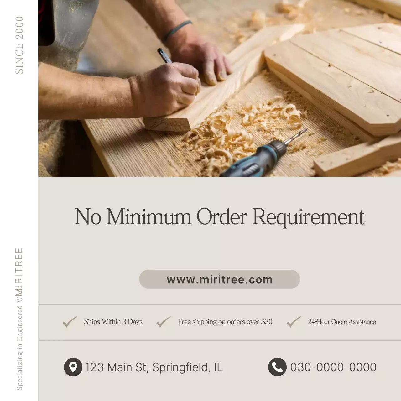 Anúncio de Móveis Simples Bege