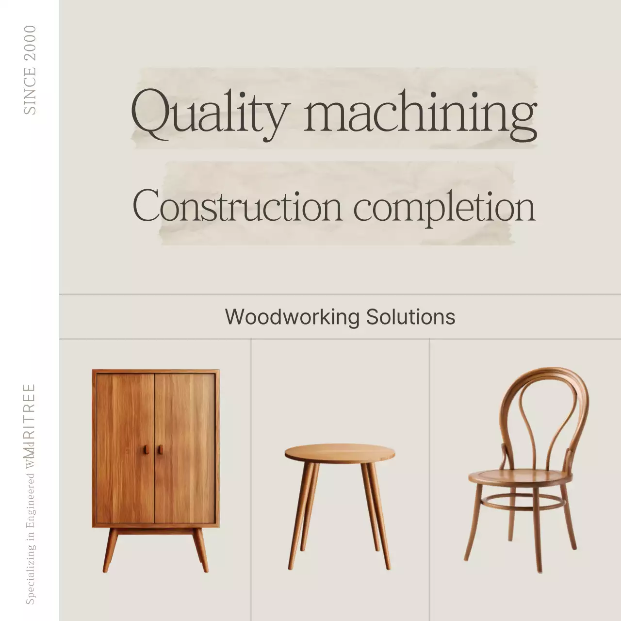 Anúncio de Móveis Simples Bege