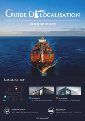 Avis d'information routière moderne bleu