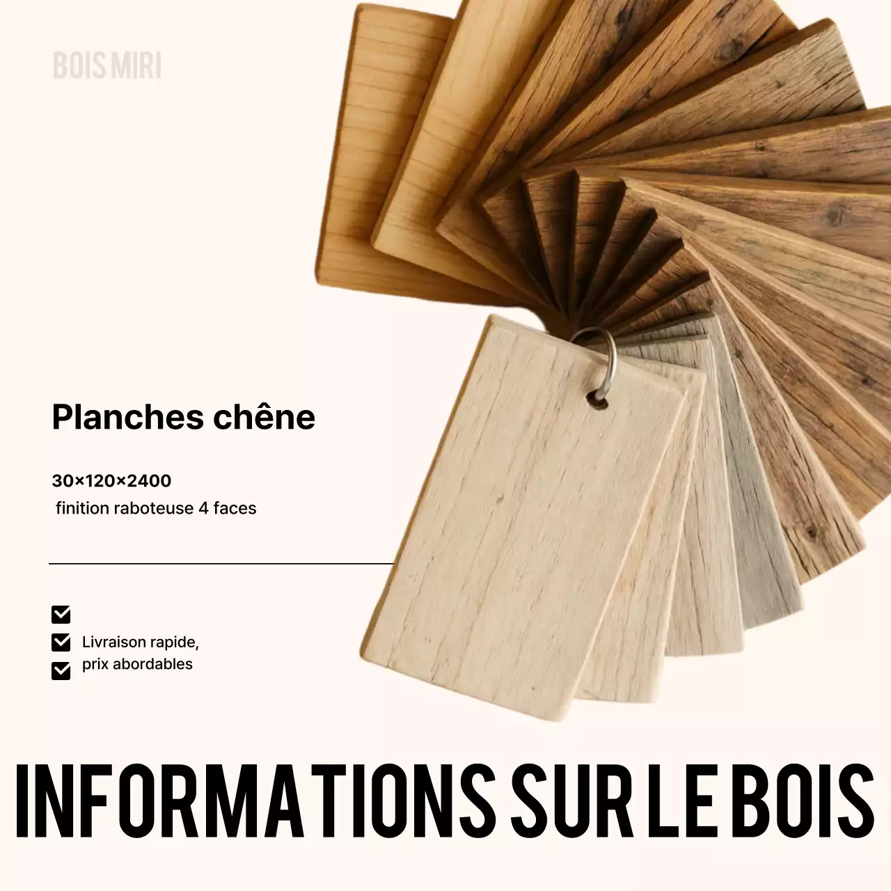 Présentation des produits Beige Clean Wood