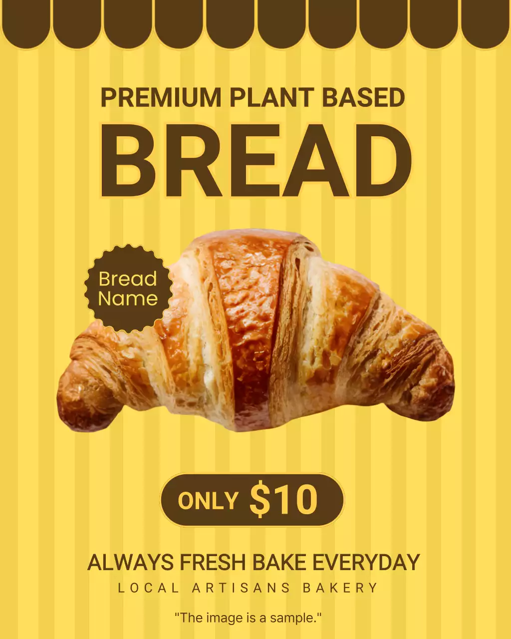 yellow modern bakery promotion