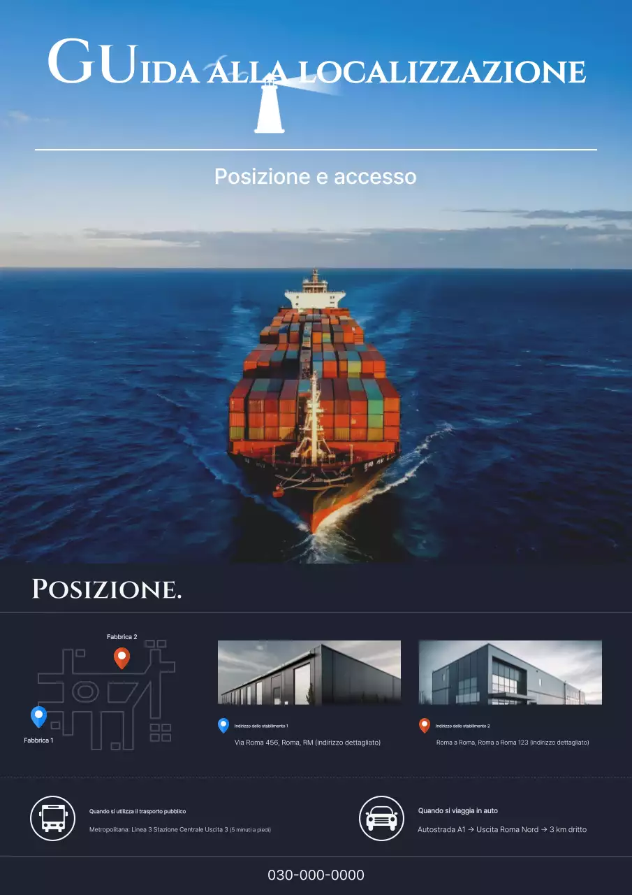 Avviso informativo sul traffico moderno blu