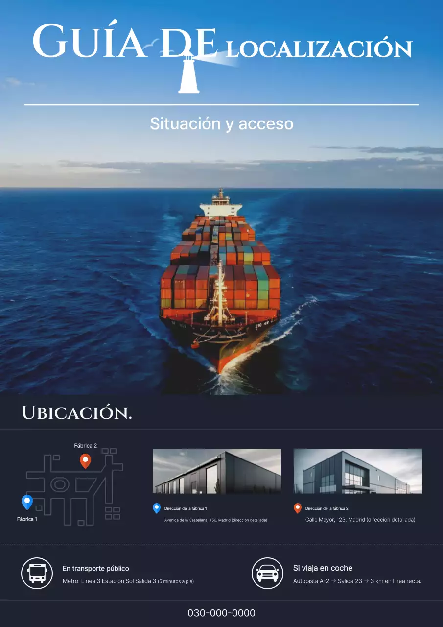 Aviso de información de tráfico moderno azul