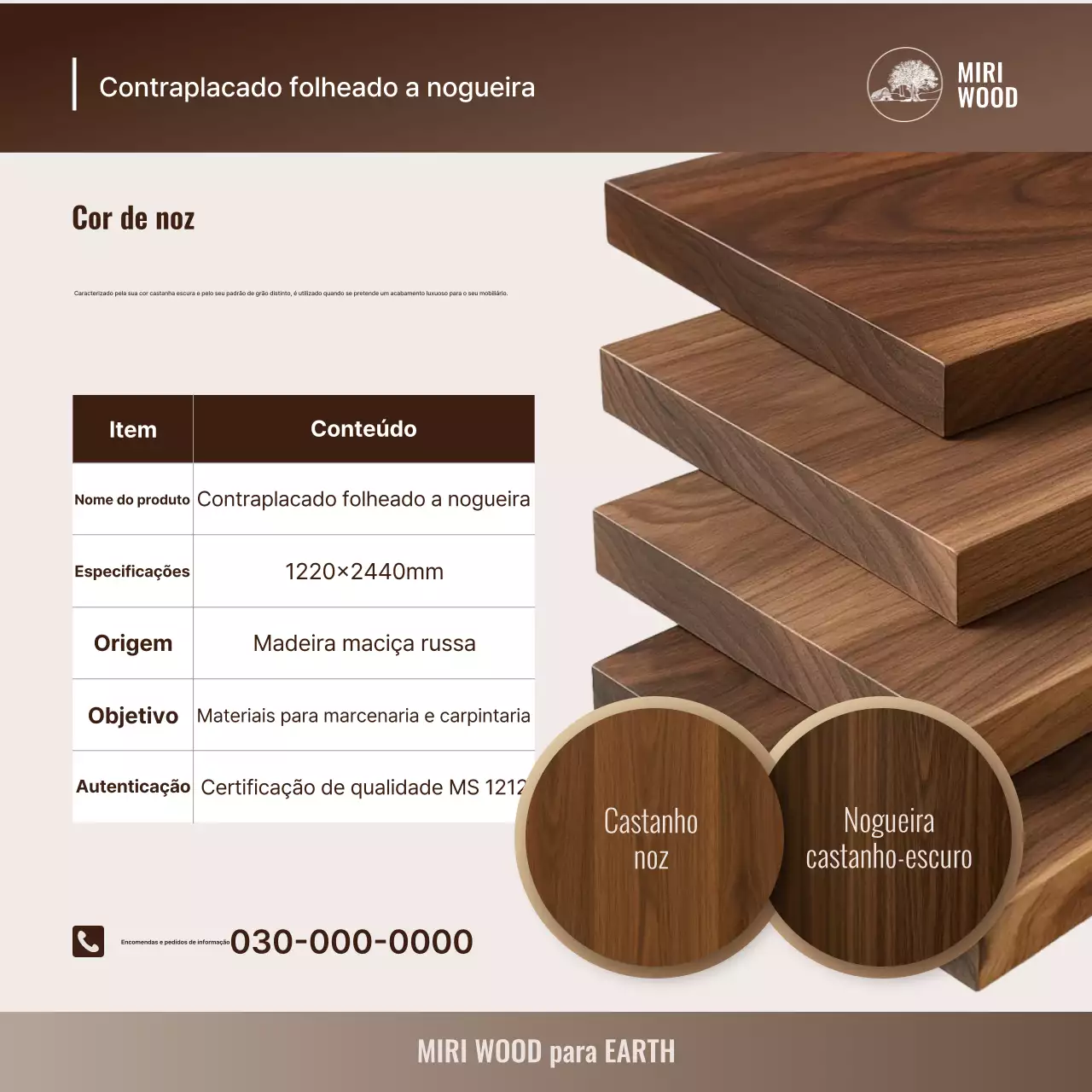 Apresentando os produtos Brown Simple Wood