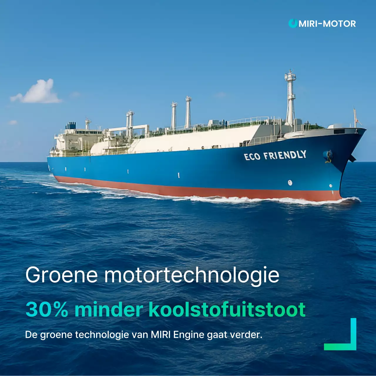 Promotie van blauwe moderne milieuvriendelijke technologie