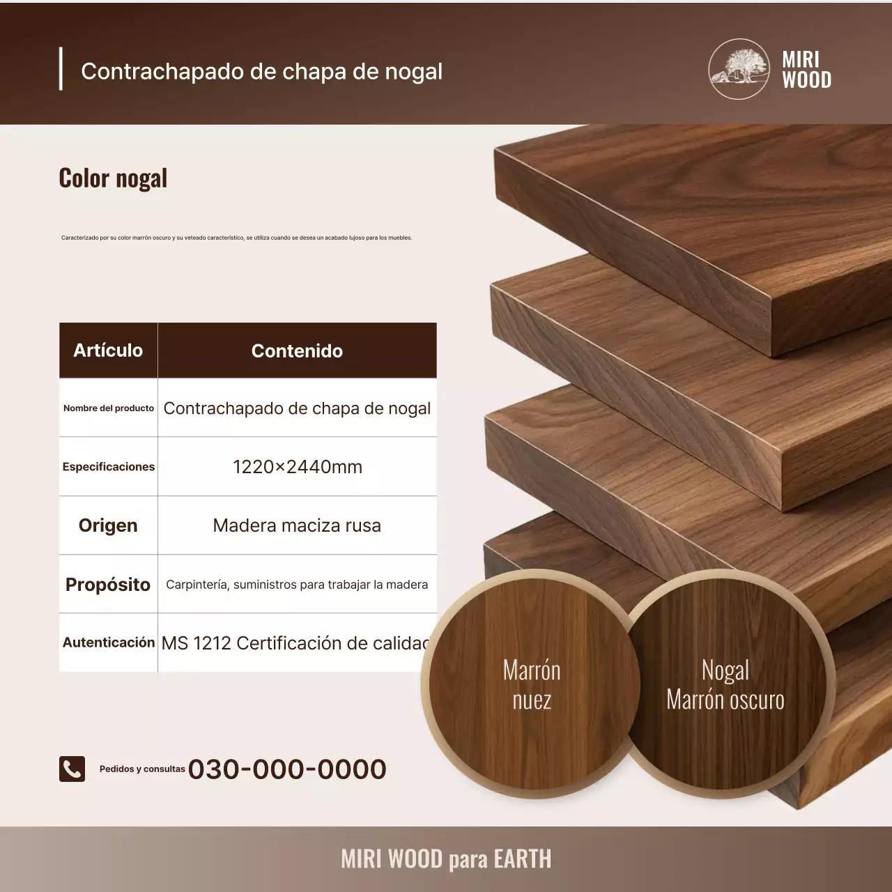 Presentamos los productos Brown Simple Wood