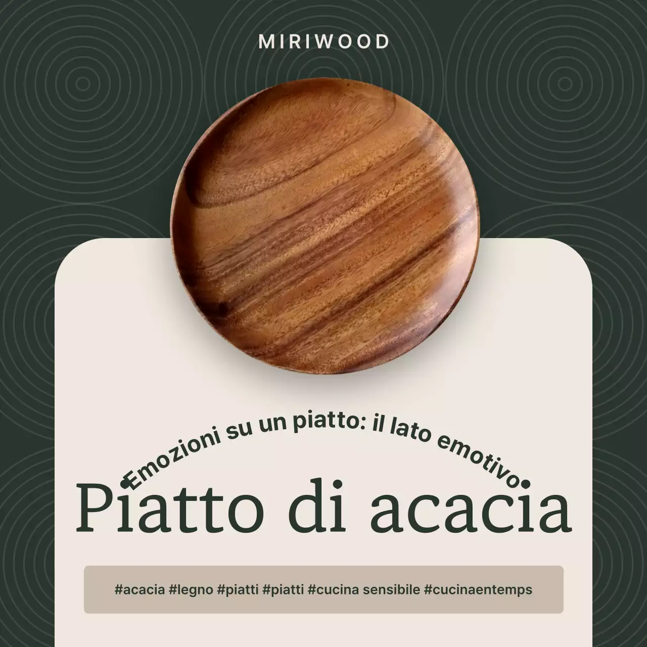 Promozione di prodotti in legno per utensili da cucina moderni color cachi