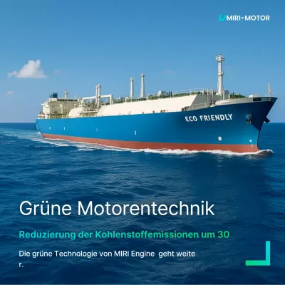 Blaue, moderne, umweltfreundliche Technologieförderung