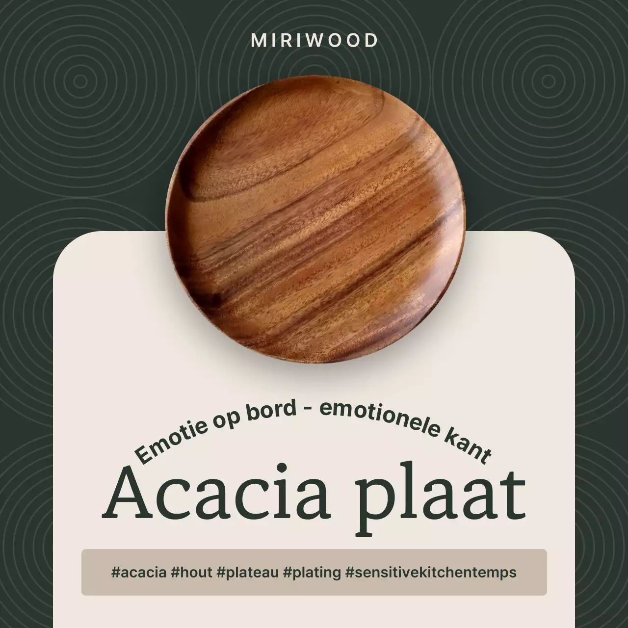 Khaki Modern Keukengerei Houten Producten Promotie