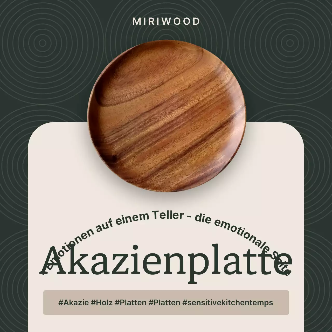Khaki Moderne Küchenutensilien Holzprodukte Promotion