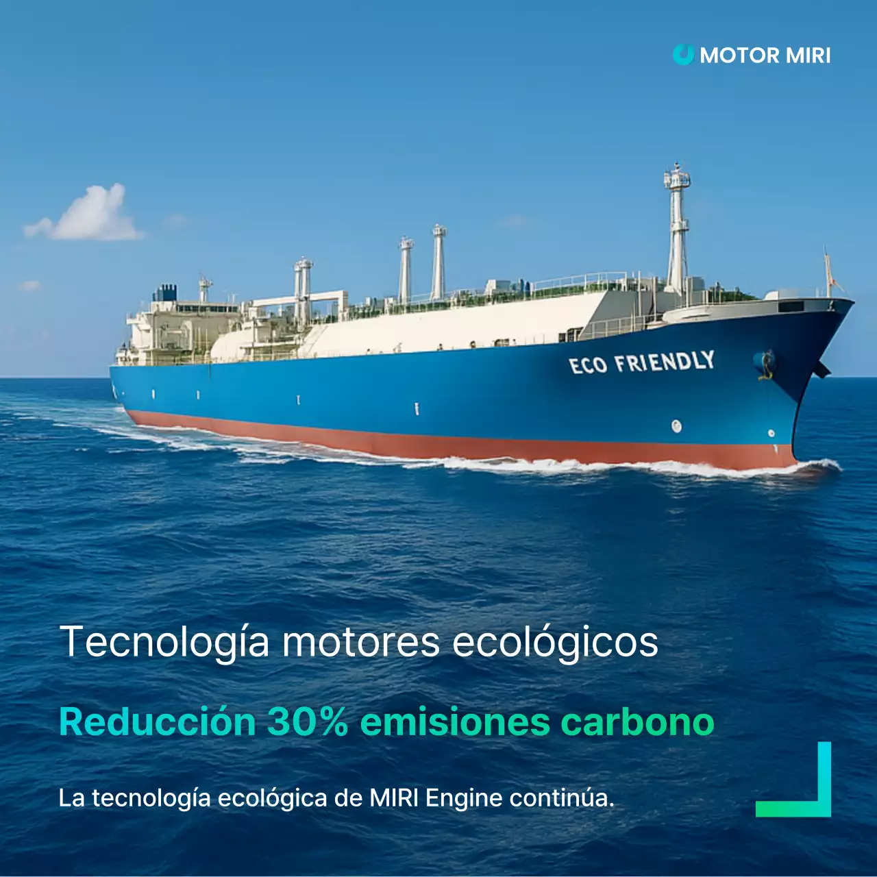 Promoción de tecnología ecológica moderna azul