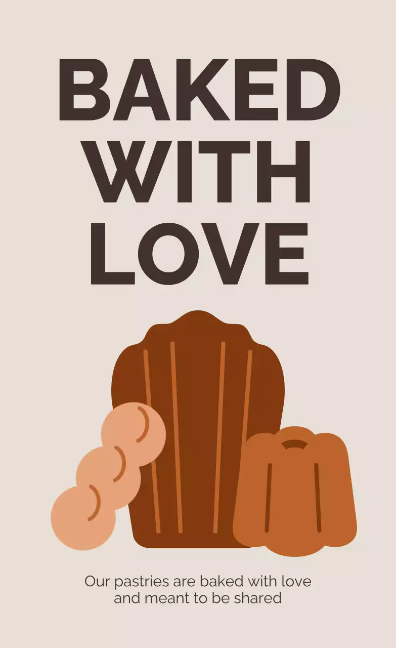 베이지 심플 베이커리 광고