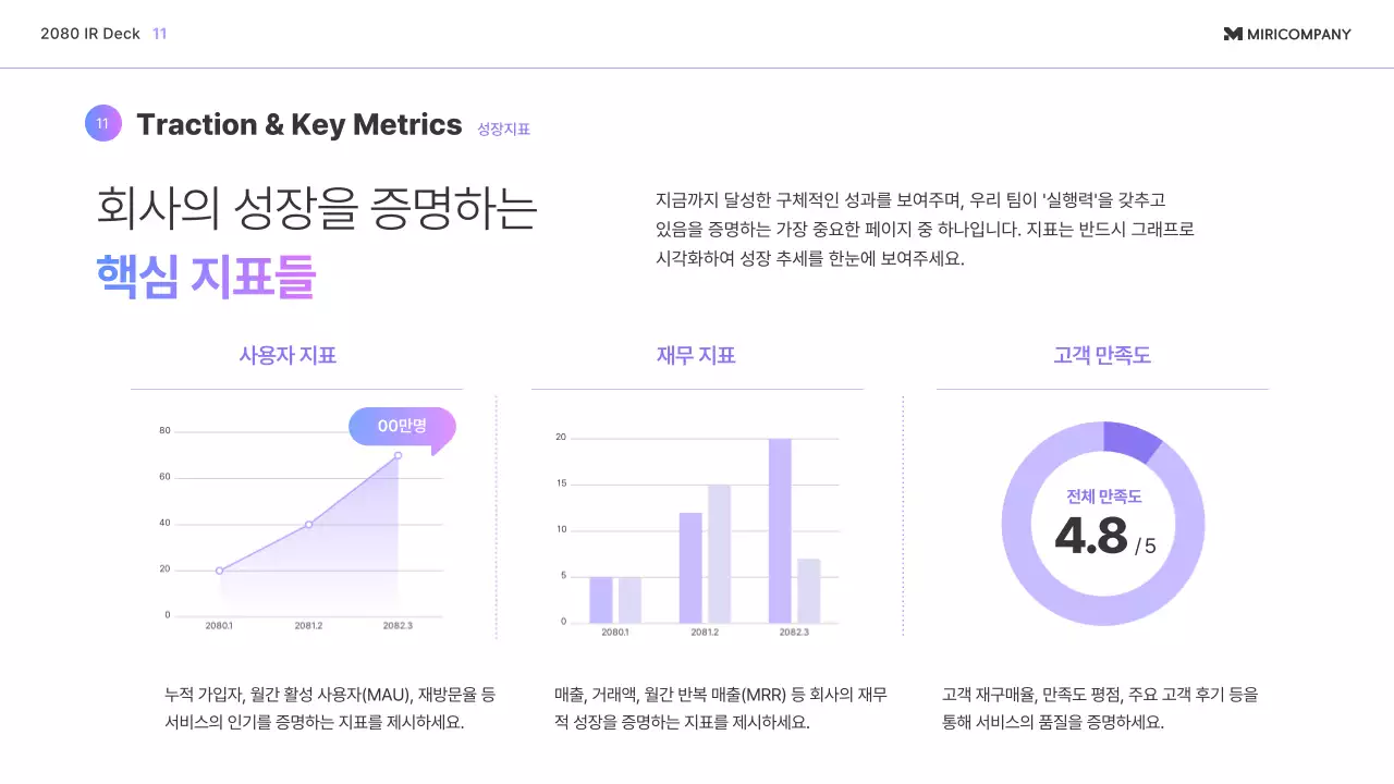 무지개 모던 투자 템플릿