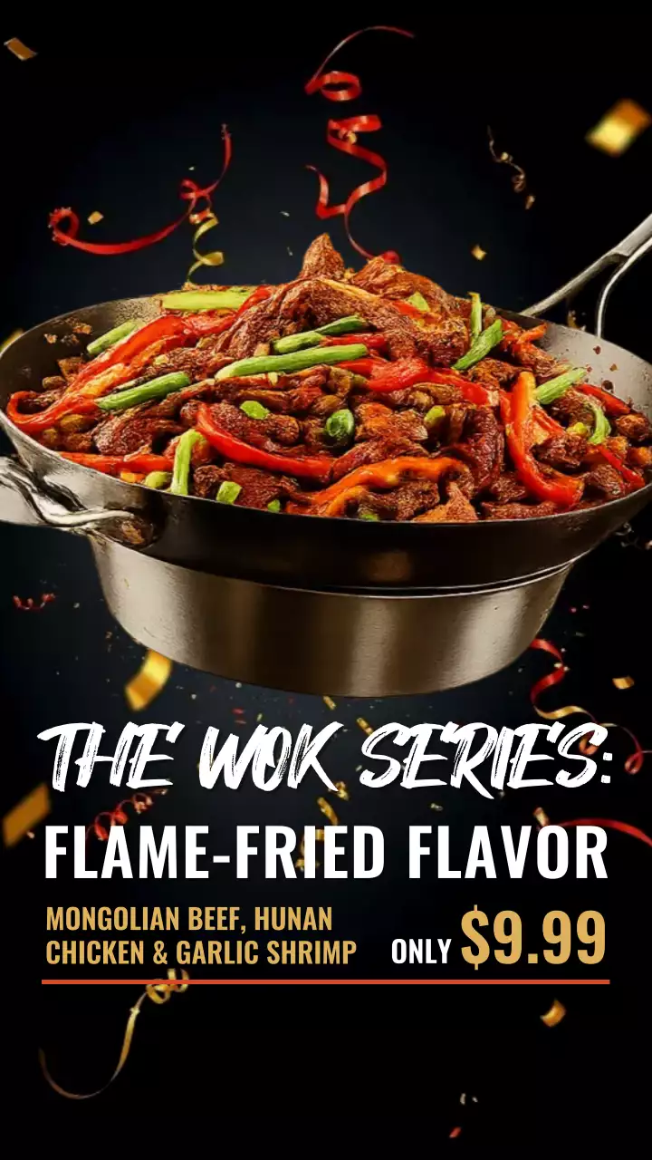 Black Bold Food Promotion Instagram Story