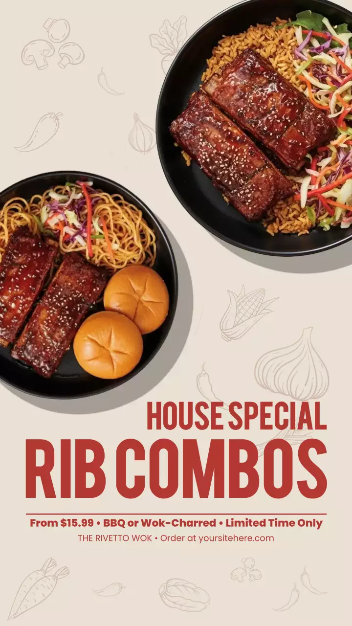 Red Bold Food Promotion Instagram Story