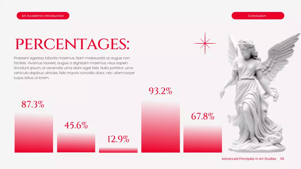 Red Classic Art Lecture Presentation