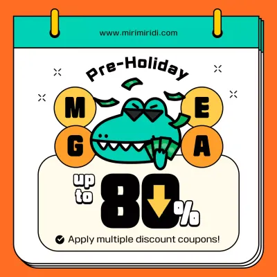 Orange Trendy Sale Promotion Social Media Post