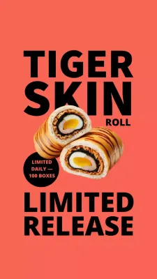 História do Instagram de promoção de alimentos modernos da Orange