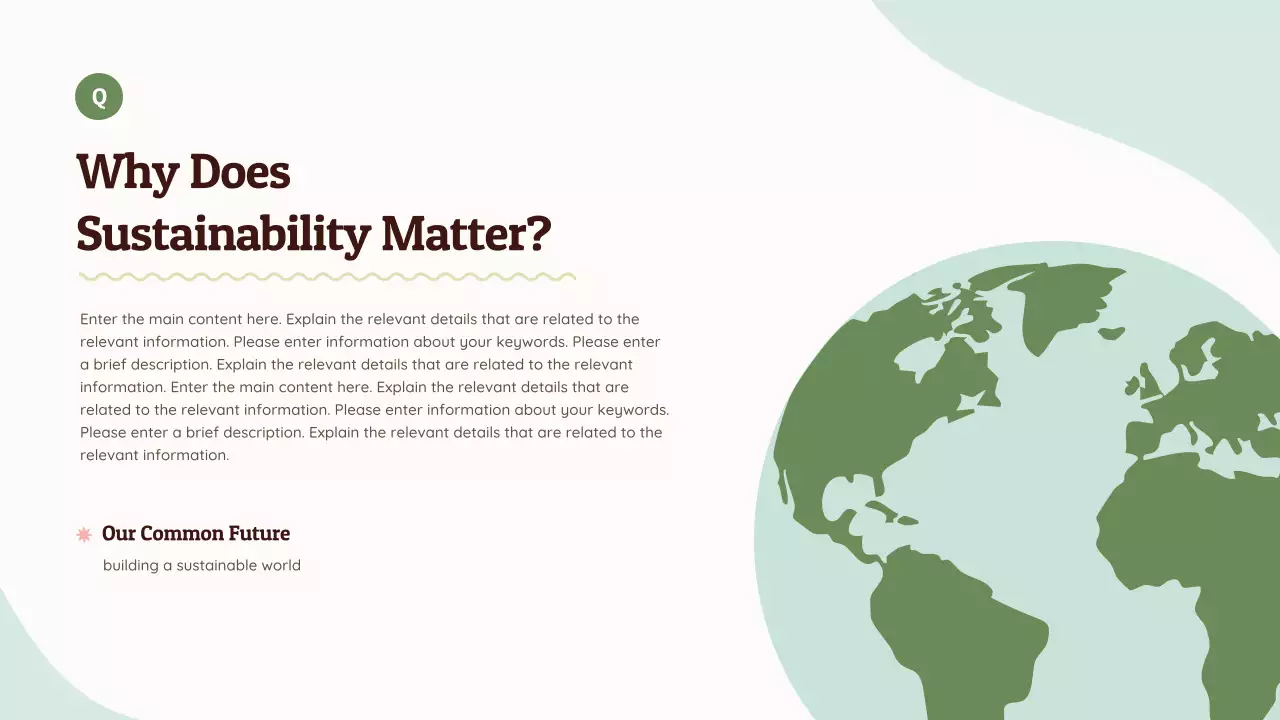 Green Simple Environmental Sustainability Presentation