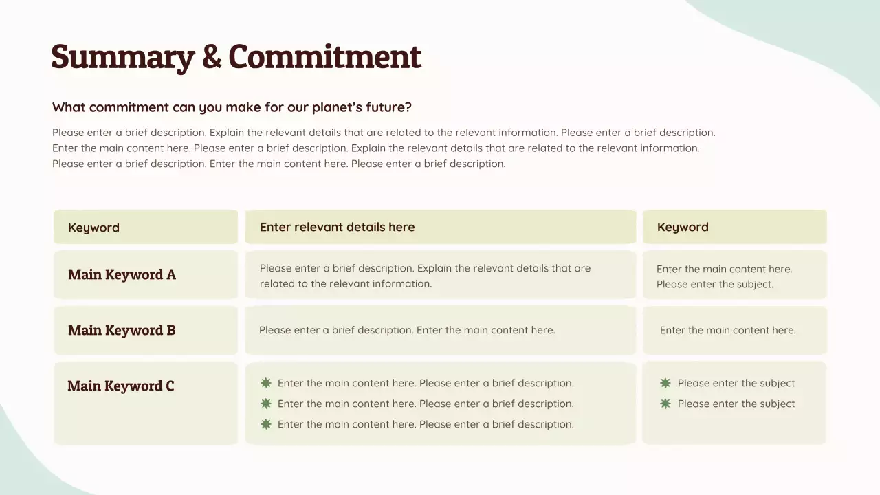 Green Simple Environmental Sustainability Presentation