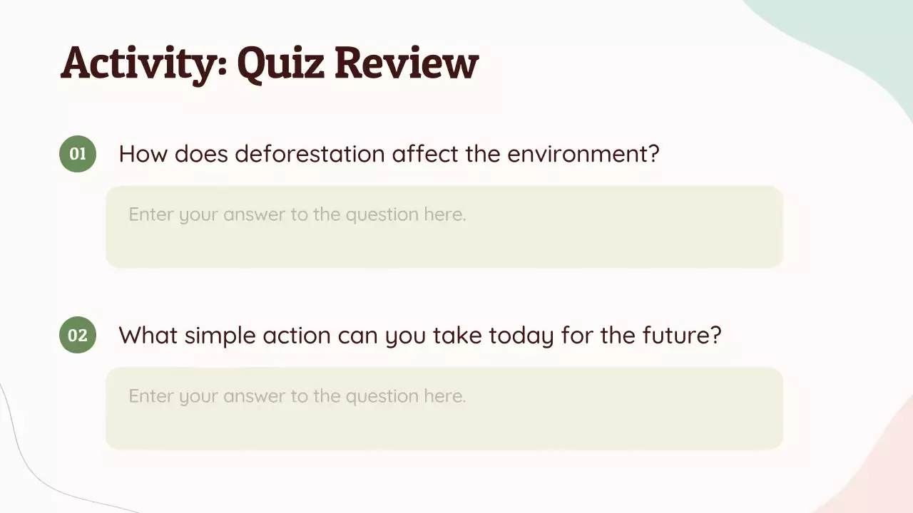 Green Simple Environmental Sustainability Presentation