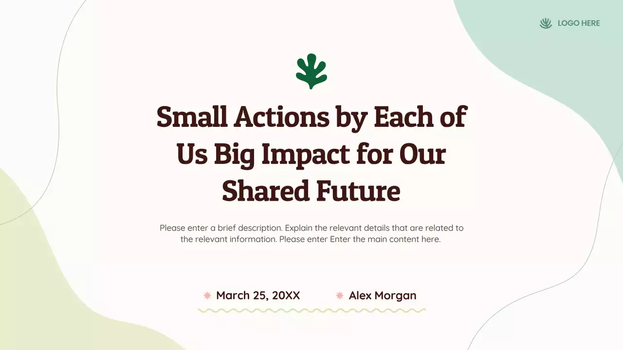 Green Simple Environmental Sustainability Presentation