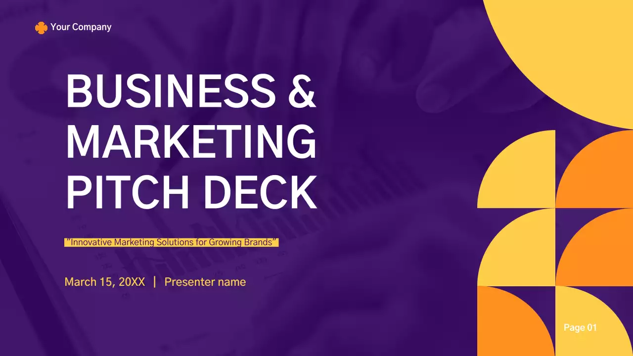 Purple Modern Marketing Pitch Deck