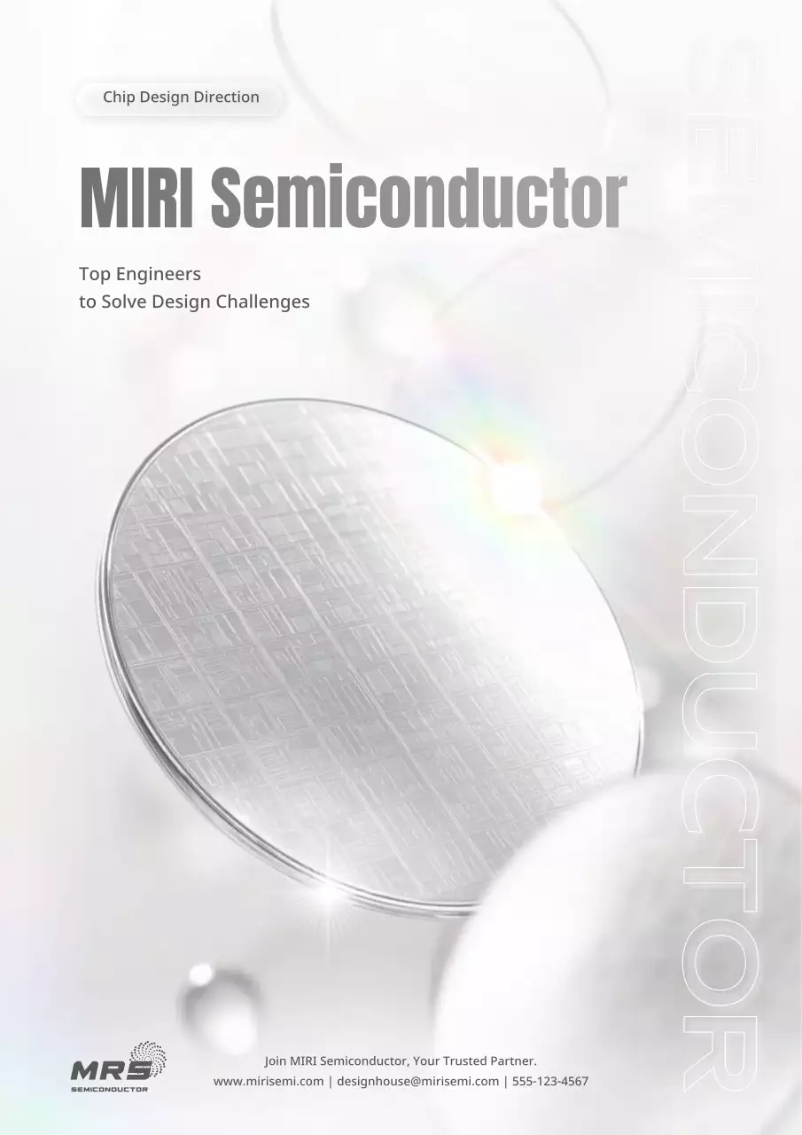 silver modern semiconductor advertisement