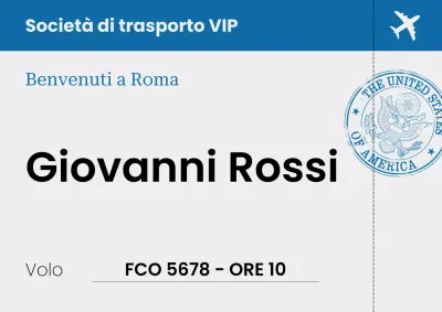 Cartello di invito di viaggio moderno blu