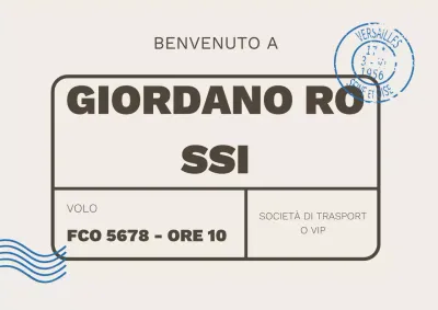 Poster di invito di benvenuto classico beige