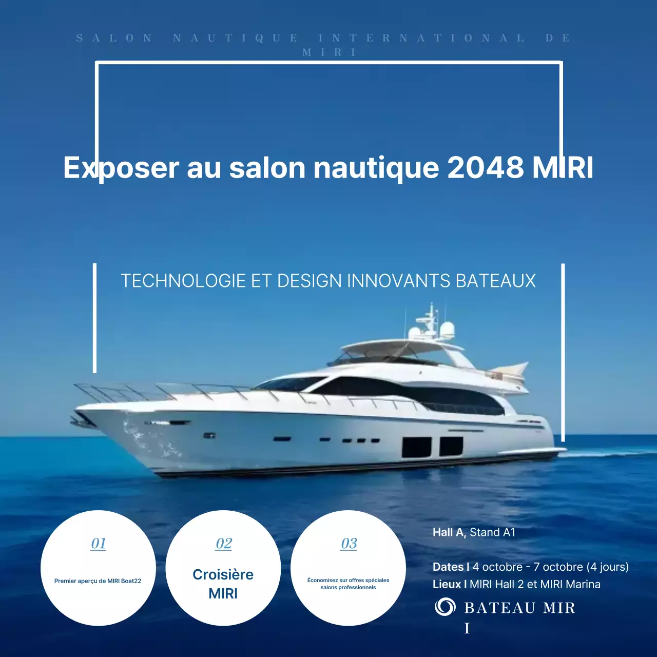 Informations sur la participation au Blue Modern Boat Show