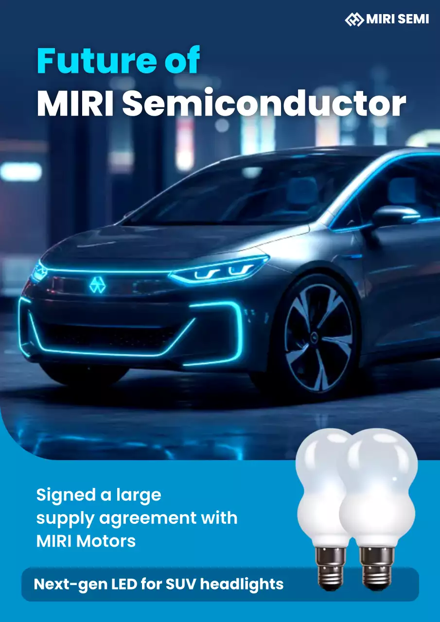 blue modern automotive announcement