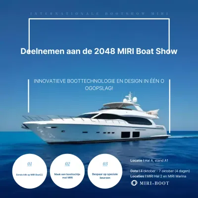 Informatie over deelname aan de Blue Modern Boat Show