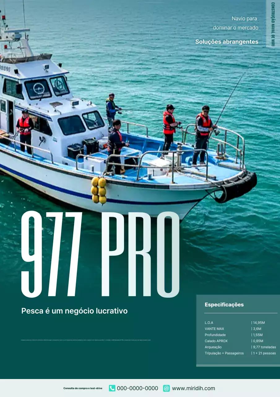 Promoção de produtos marinhos modernos da Mint