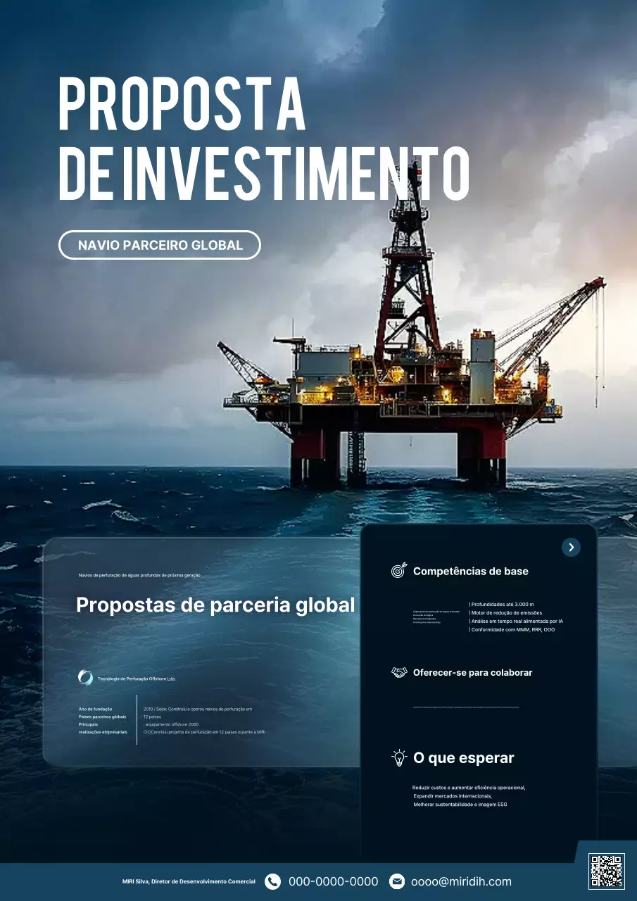 Proposta de Investimento Moderna Azul