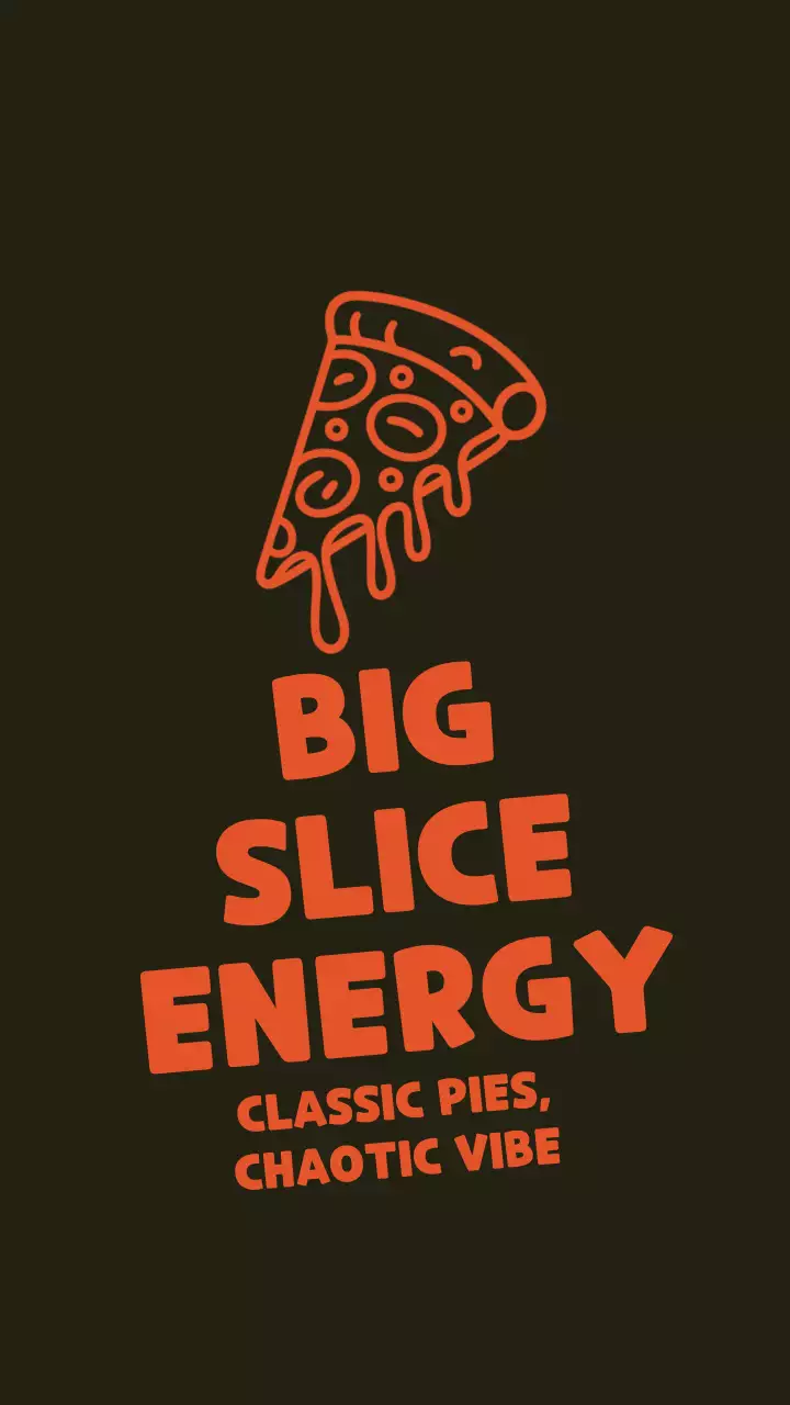 Orange Retro Pizza Promotion Instagram Post