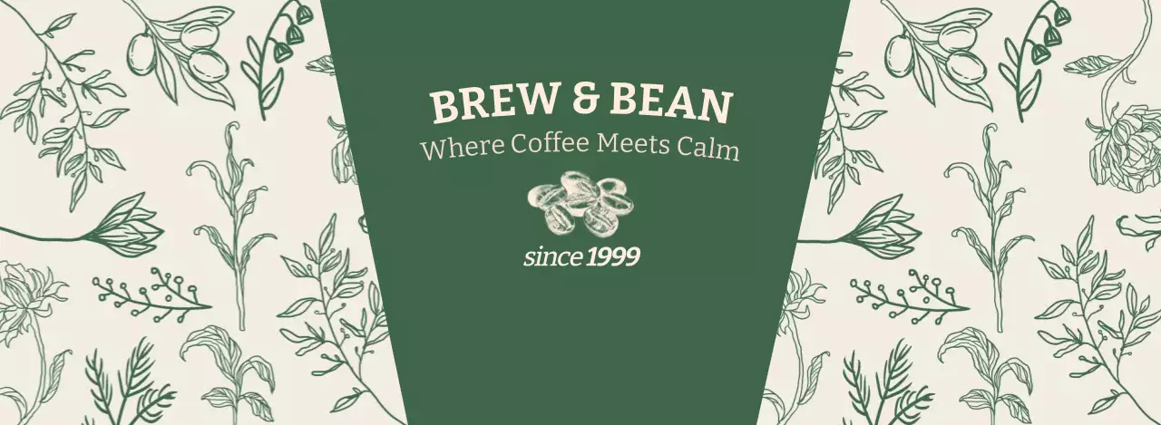 緑 上品 カフェ 看板 パターン