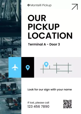 Airport Pickup Guide Web Poster