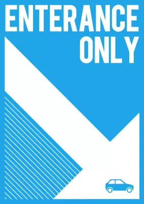 Car Wash Enterance Sign Web Poster