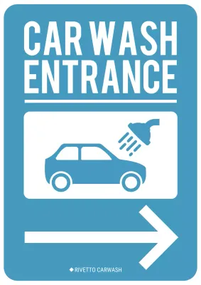 Car Wash Enterance Sign Web Poster
