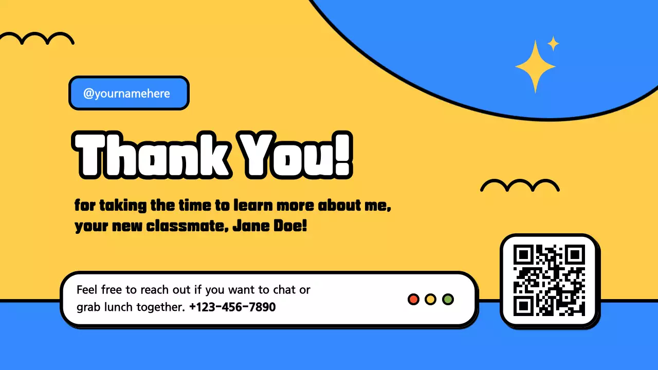 Yellow Retro School Announcement Presentation