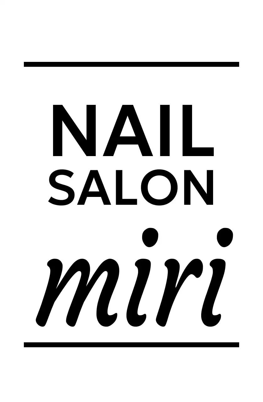 黒 シンプル サロン ロゴ おしゃれ