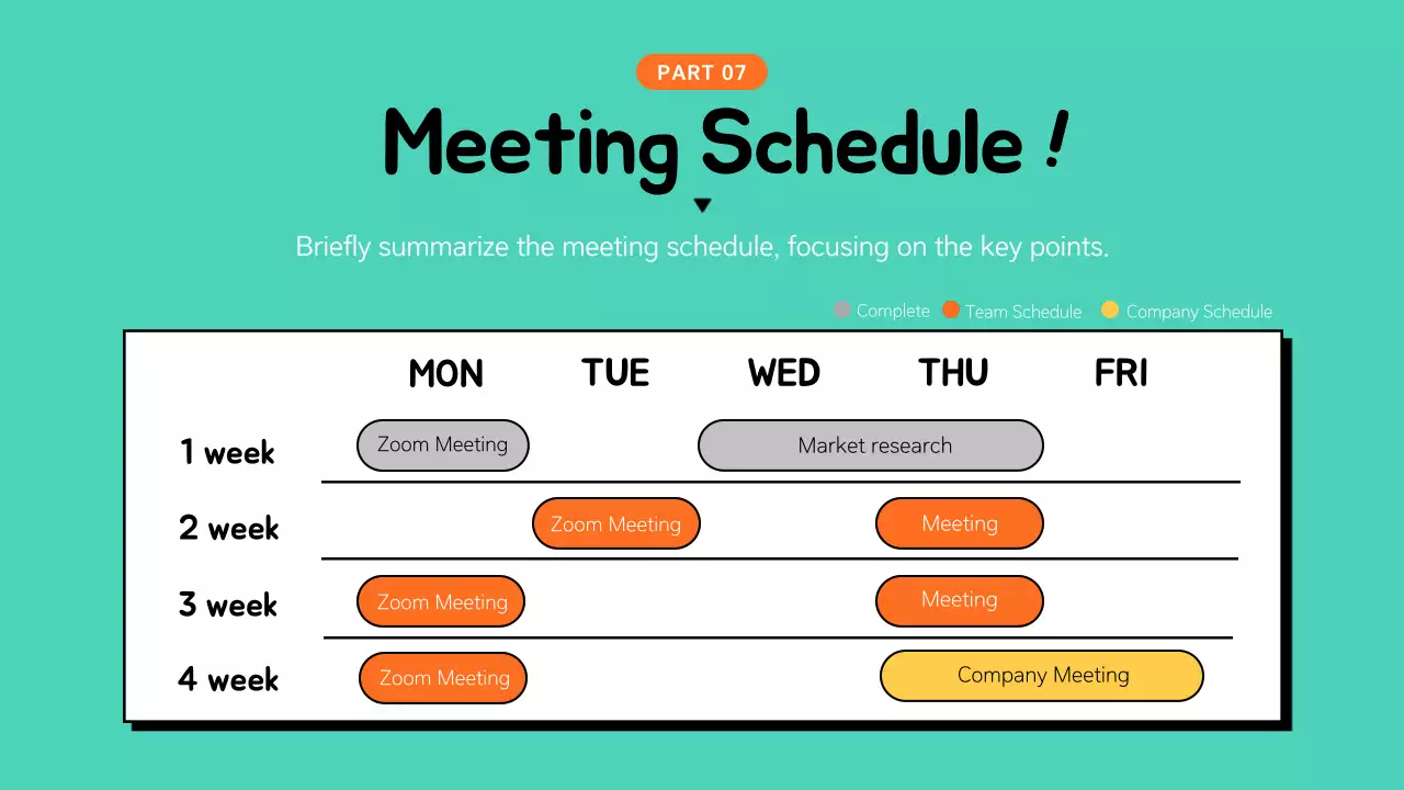 민트 플레이풀 미팅노트 가이드 프레젠테이션