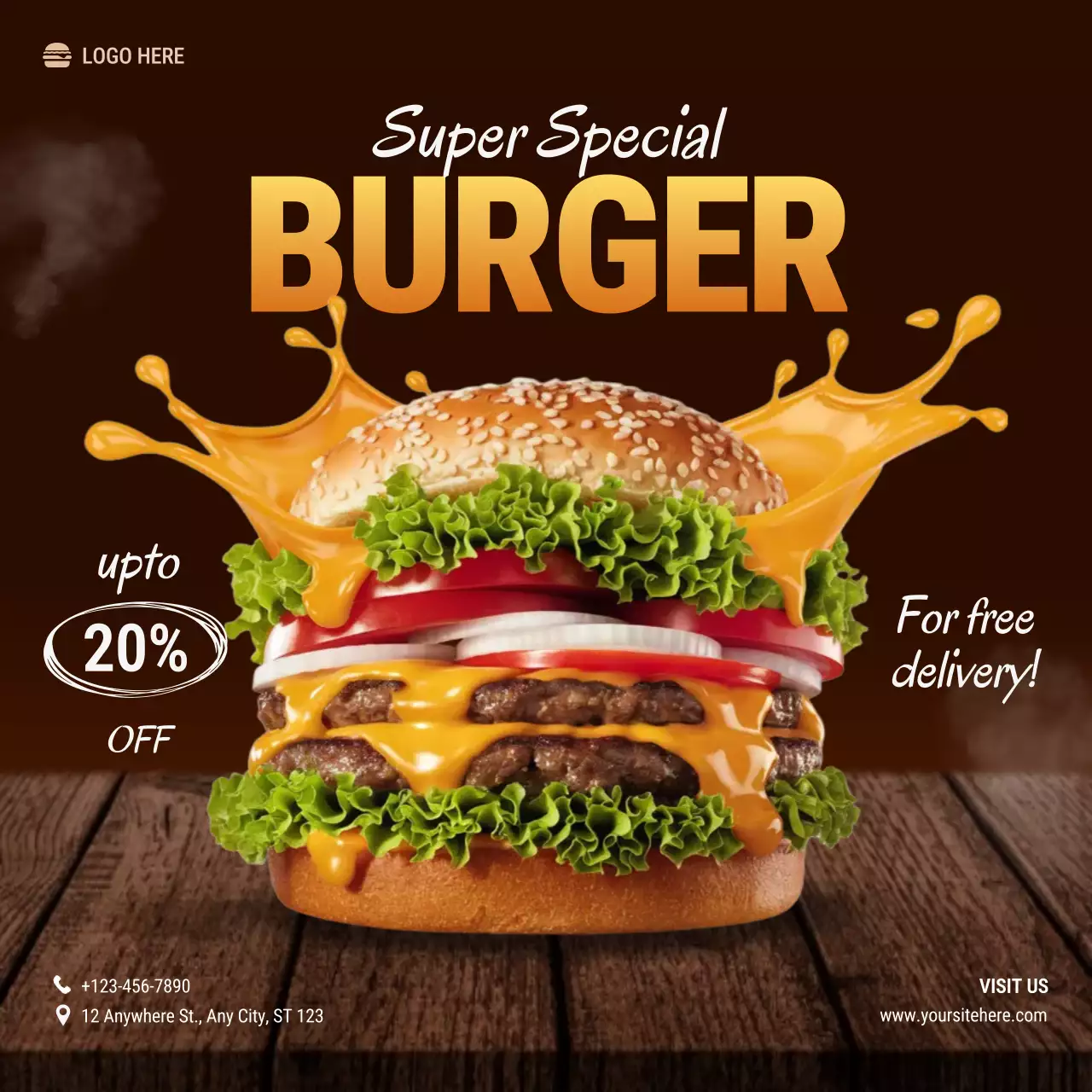 브라운 볼드 버거 프로모션