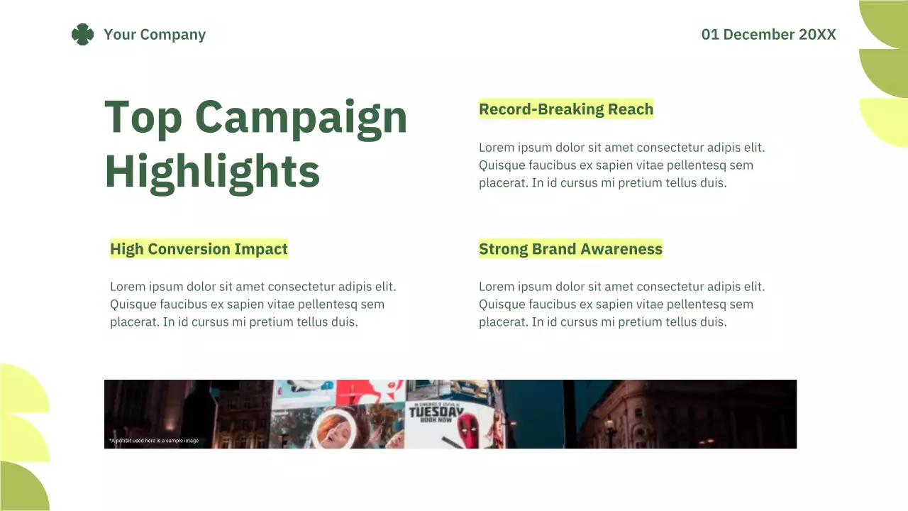 Green Simple Marketing Report