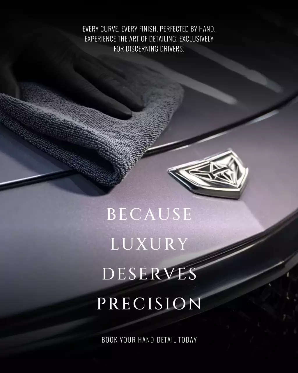 Grey Luxury Car Advertisement Post