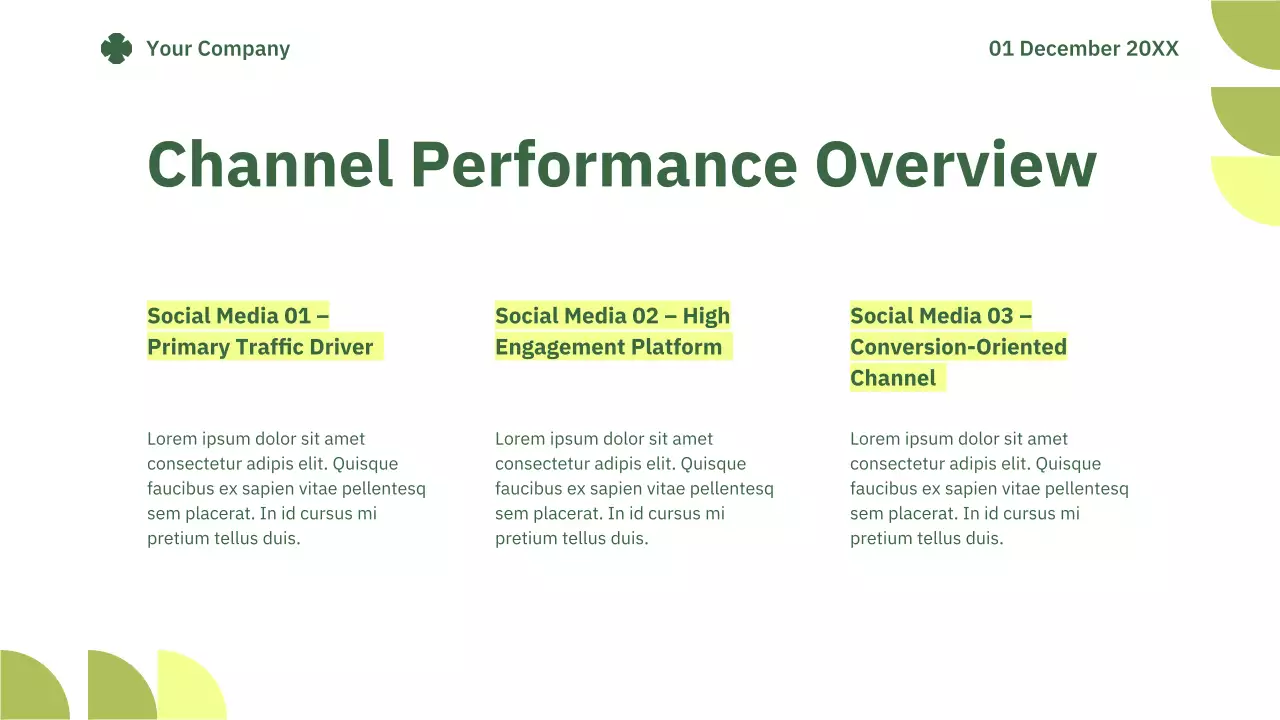 Green Simple Marketing Report