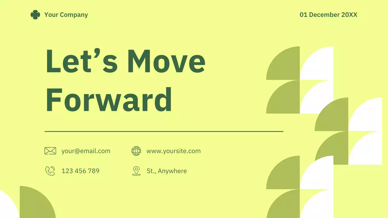 Green Simple Marketing Report