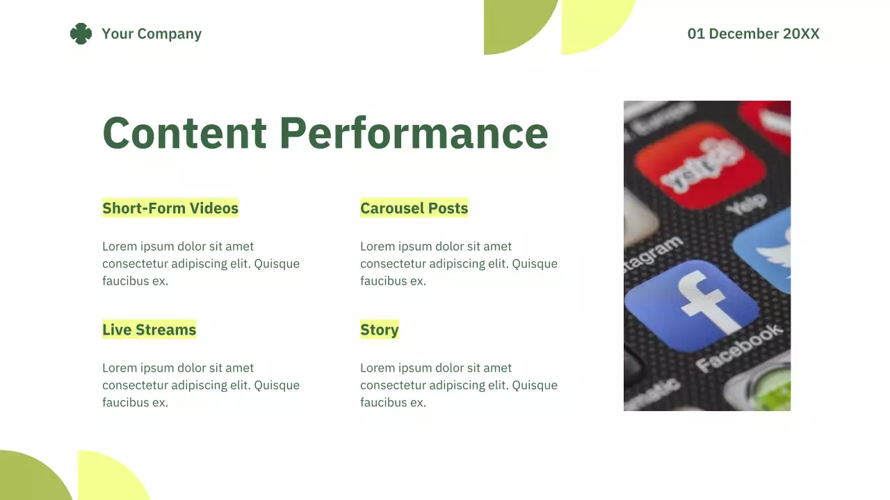 Green Simple Marketing Report